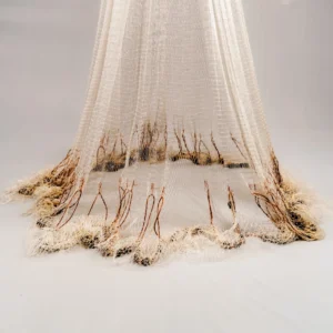 Premium White Cast Fishing Net – Fine Mesh Lightweight Throw Net